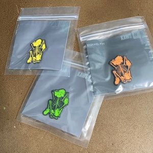 Kaws Skeleton Pin Set